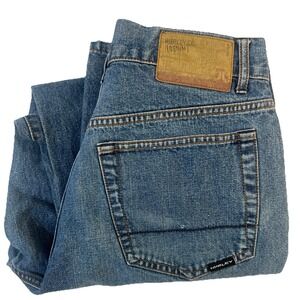 Vintage Hurley Jeans Mens 32‎ Blue Bootcut Y2K Baggie Skater Wide Leg #MDP51SU